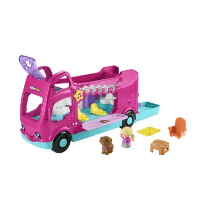 Fisher Price LP Barbie Little Dream Camper Playset with Two Figures and Camping Accessories