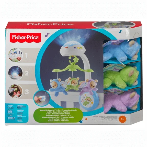 Fisher Price Nature Berries Mobile with Starry Light Show and Soothing Audio Modes