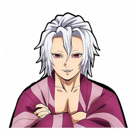 Flashy Pillar Anime Car Decal Sticker – Tengen Uzui | 12.4x13cm Motion Vinyl