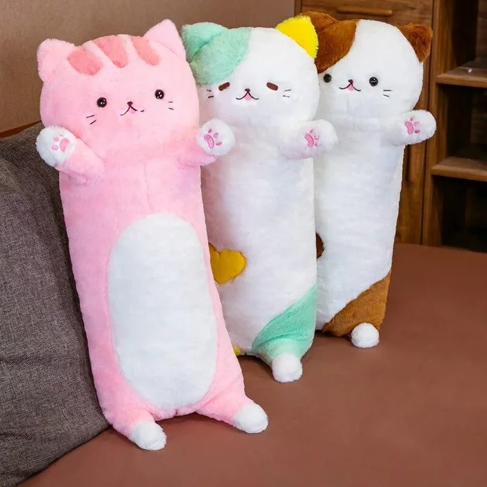 Fluffy Neko Cat Snuggle Buddies