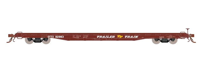 Fox Valley Models 15064 HO Scale 60′ P-S F60GH Flatcar Trailer Train OTTX 93801