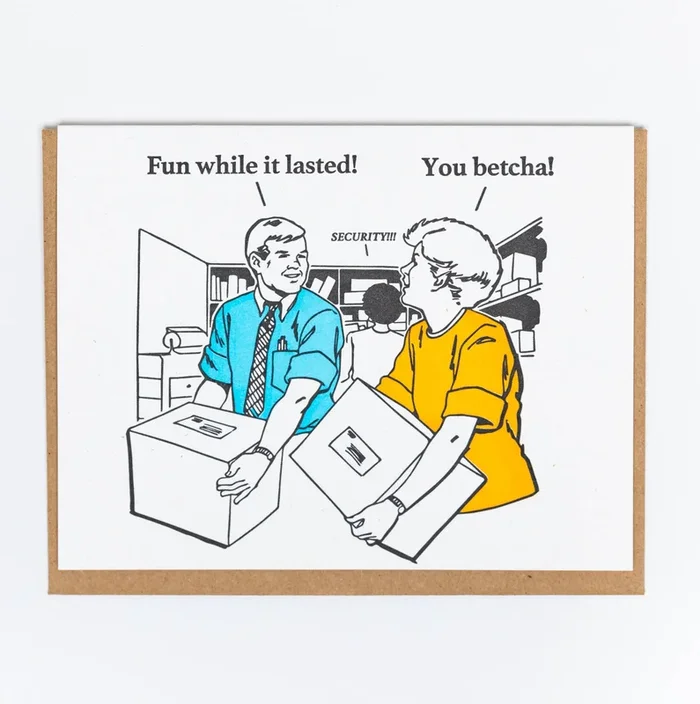 fun while it lasted! you betcha! card