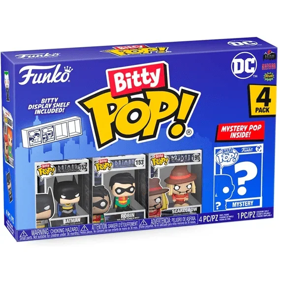 Funko Bitty Pop! 4-Pack – DC Batman Collectible Figures