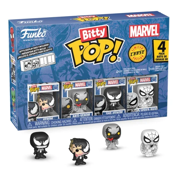 Funko – Bitty Pop! – Marvel – Spider-Man Venom 4 Pack