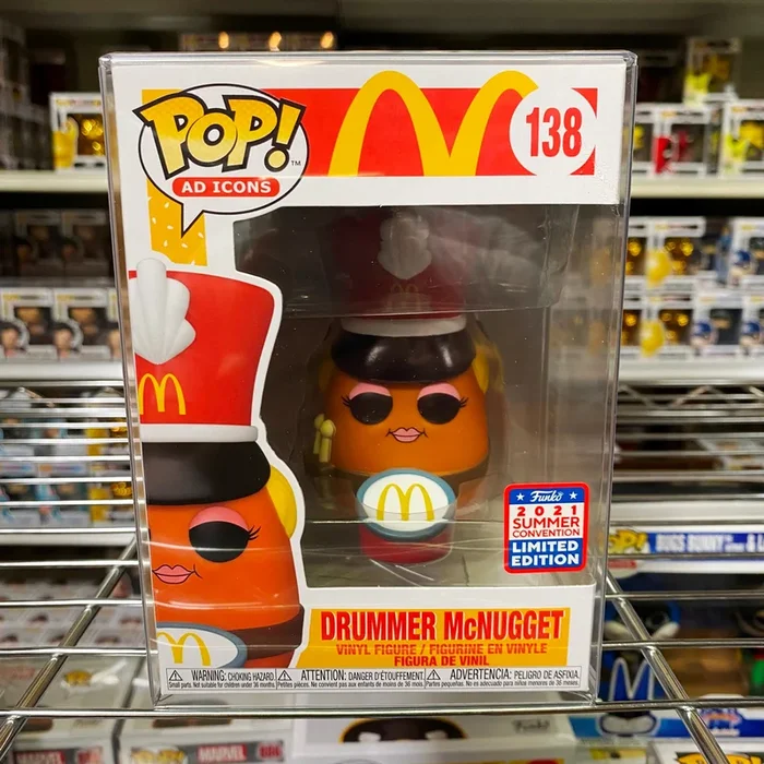Funko Pop Ad Icons SDCC 2021 : Drummer McNugget #138 Vinyl Figure (Limit 1)