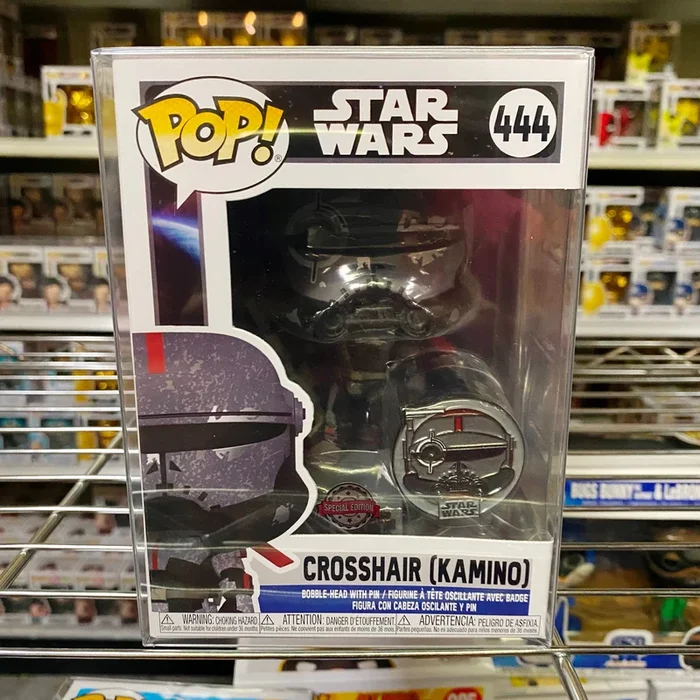 Funko Pop Star Wars : Crosshair (Kamino) w/Pin #444 Vinyl Figure