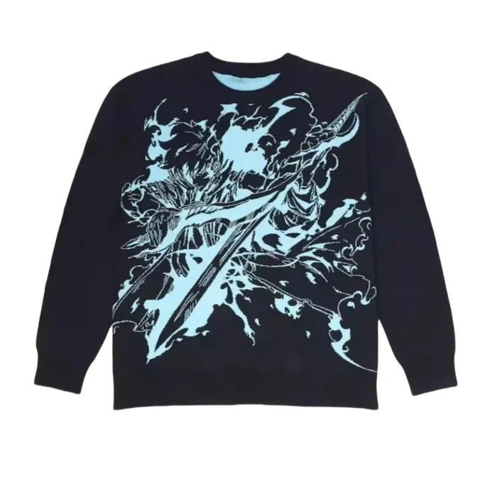 高級獨奏風格的針織毛衣 – Sung Jinwoo Shadow Monarch Jacquard Design