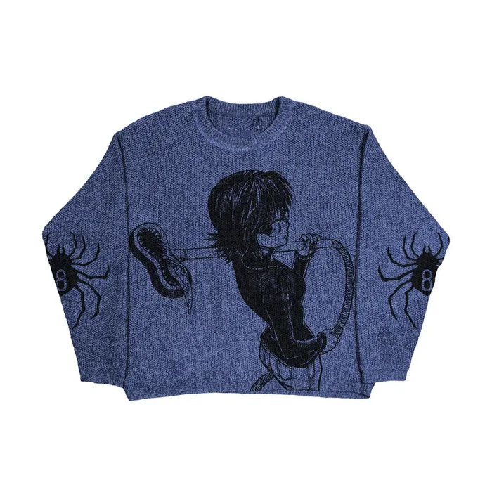 高級獵人X獵人風格的針織毛衣 – Shizuku Nen鏈條Jacquard Design