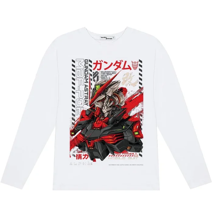 Gire una manga larga de Gundam
