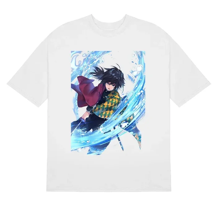 Giyu Tomioka Wasser Hashira T-Shirt – Dämonentöter