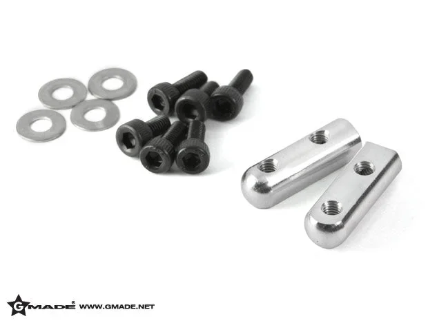 Gmade Aluminum Servo Mount Silver (2)