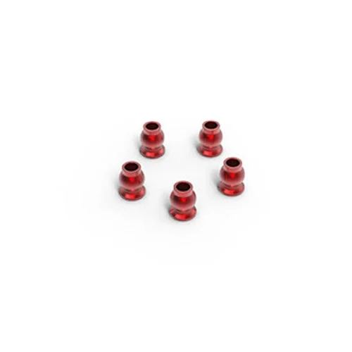 Gmade Gmade Aluminum Shock End Ball 5.8×7.3mm Red 5 Pack