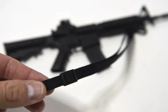 GoatGuns Mini Adjustable Sling Black for 1/3 Scale AR & AK DieCast Models