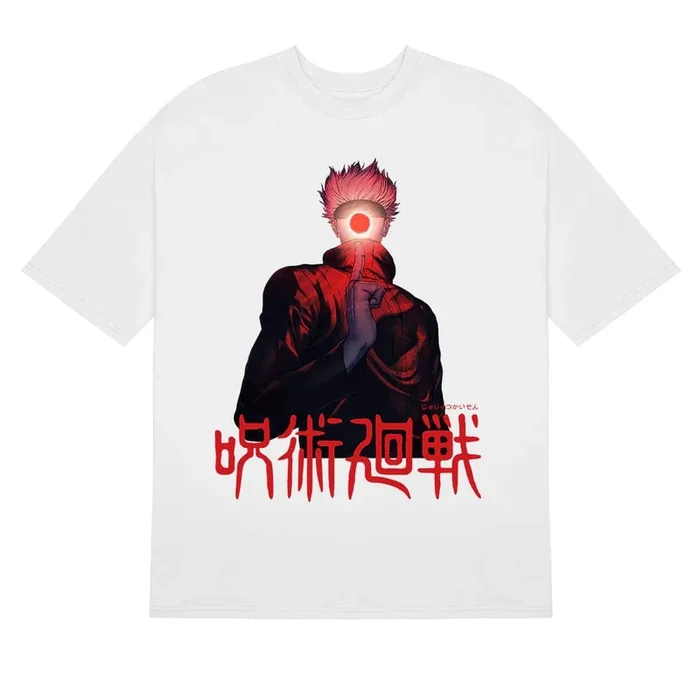 Gojo Satoru Maléfique Sanctuaire Jujutsu Kaisen T-Shirt – Rouge Design