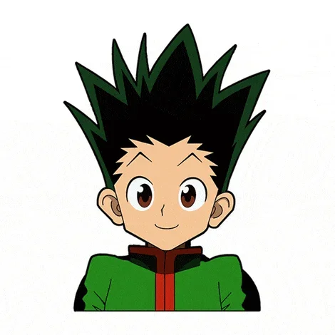 Gon Freecss อะนิเมะสติกเกอร์รูปลอกรถ – Hunter x Hunter | 12.4x13cm Motion Vinyl