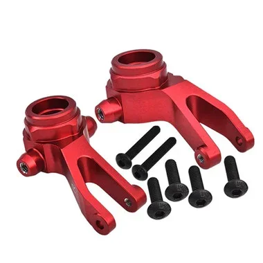 GPM Alum 7075 Alloy Front Steering Block Knuckle Arms Red for Granite/Senton