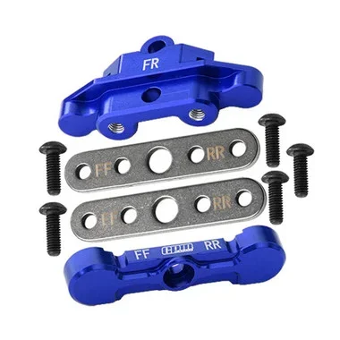 GPM Alum 7075 Alloy Front Tie Bar Mounts & Suspension Pin Retainers Blue for Maxx