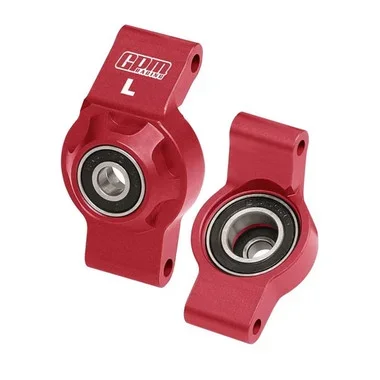 GPM Alum 7075 Alloy Rear Hub Stub Axle Carriers Red for Traxxas 1/16 Mini Maxx
