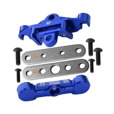 GPM Alum 7075 Alloy Rear Tie Bar Mounts & Suspension Pin Retainers Blue for Maxx