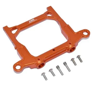 GPM Aluminium Rear Bumper Mount Orange : Axial 1/10 SCX10 III JT Gladiator