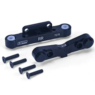 GPM Aluminum 7075 Rear Lower Suspension Mount Black for Arrma 1/8 Kraton/Outcast