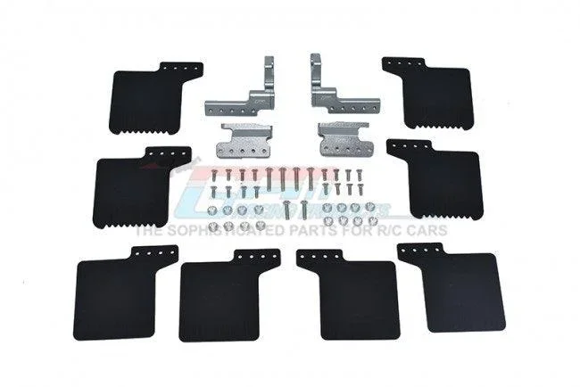 GPM MUD FLAP AXIAL 1/10 SCX10 III JEEP WRANGLER / JEEP GLADIATOR GUN SILVER