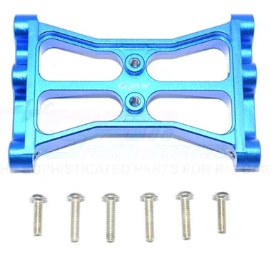 GPM Racing Aluminum Chassis Crossmember (7Pcs) Set Blue : TRX-4 / TRX-6