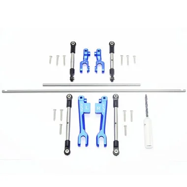GPM Racing Aluminum Rear Bumper Mount/D-Rings/Tow Hook Gray : TRX-4