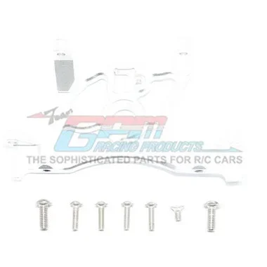 GPM Racing Aluminum Rear Spur Gear Cover Mount Silver : Rustler 4×4