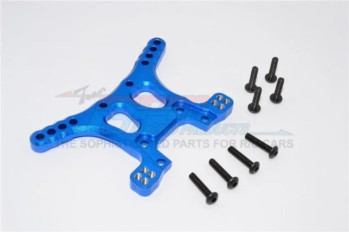 GPM XO030-BLUE ALUMINUM REAR ADJUSTABLE SHOCK TOWER TRAXXAS XO-01 SUPERCAR