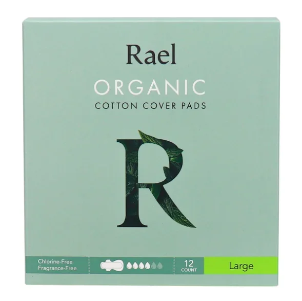 韩国RAEL ORGANIC COTTON COVER PADS 28CM-12pcs