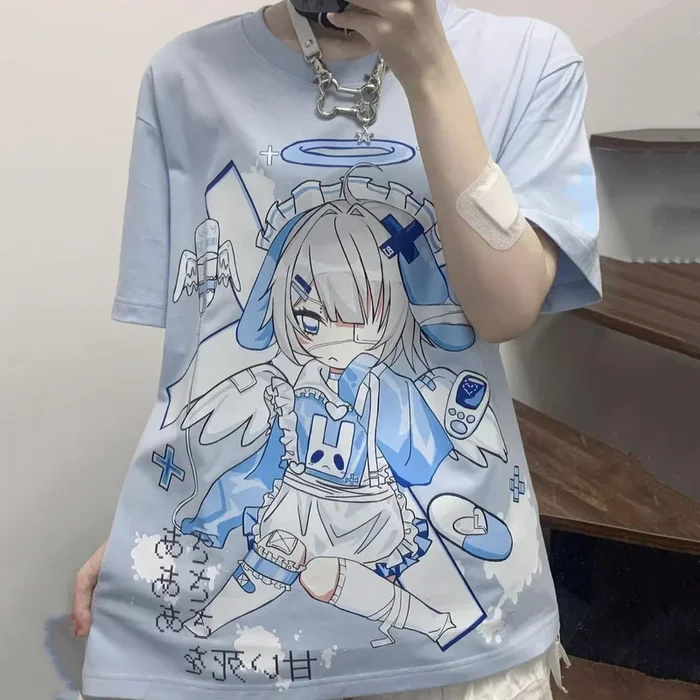 Harajuku Blue Angel Girl Women’s Tee