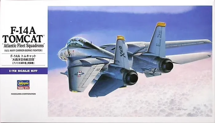 Hasegawa 544 1/72 F-14A Tomcat `Atlantic Fleet Squadrons´ (U.S. Navy Fighter) Model Kit