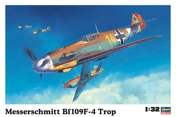 Hasegawa 8881 1/32 Messerschmitt Bf109F-4 Trop Model Aircraft Kit