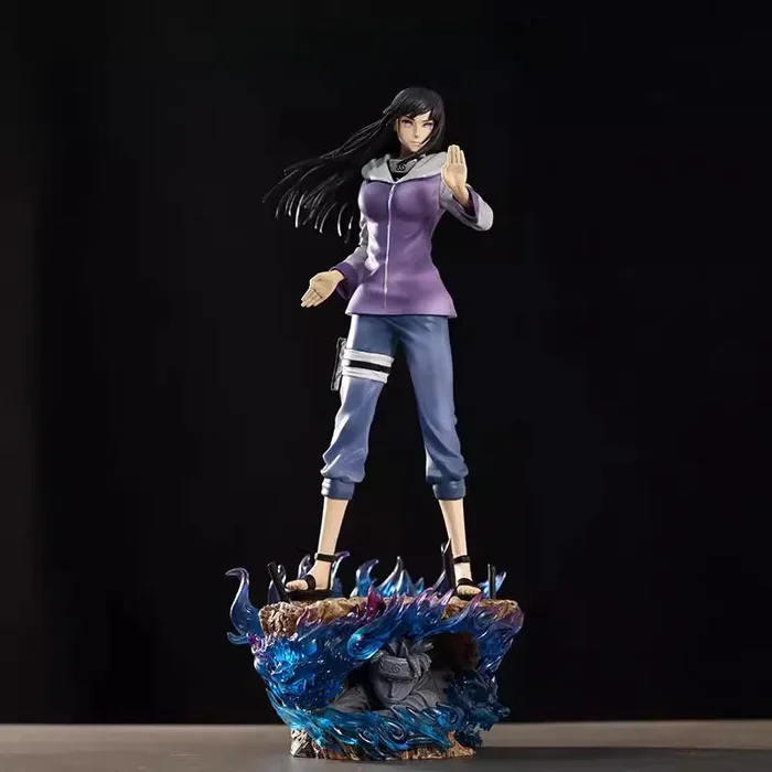 Hinata Hyuga Actionfigur – 34cm Collector’s Edition | Dynamische Pose mit Chakra -Effekt -Basis