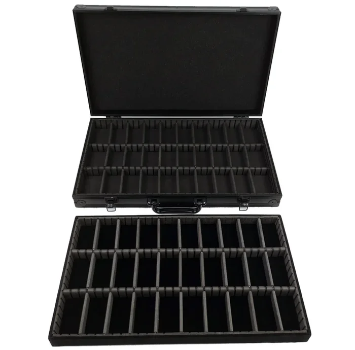 HO Slot Car Aluminum Carrying Case For AFX Auto World Tyco Aurora Fits 60 cars