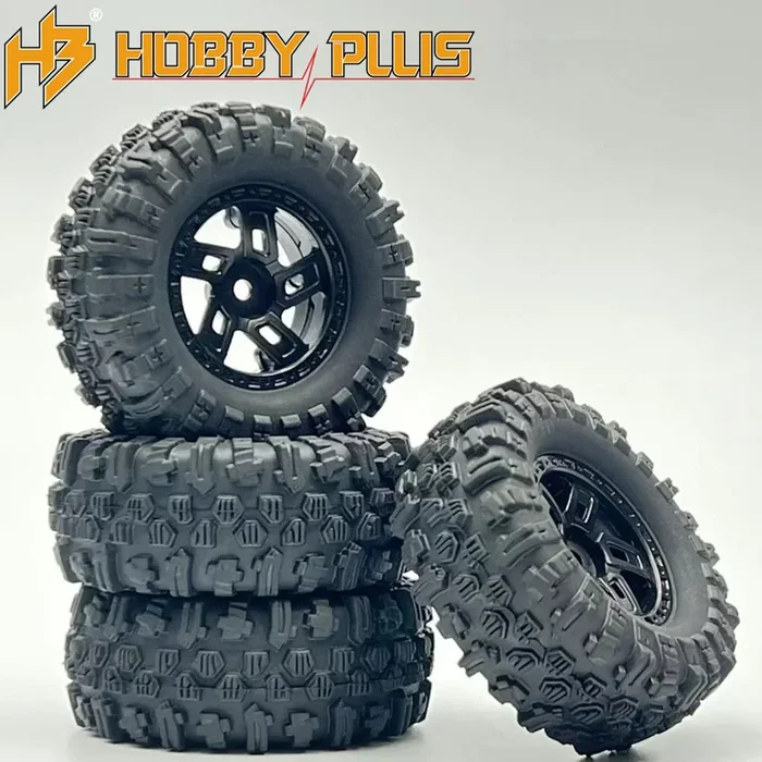 Hobby Plus HBP240396 1.2inch Mudder Comp Compound Tire + Wheel