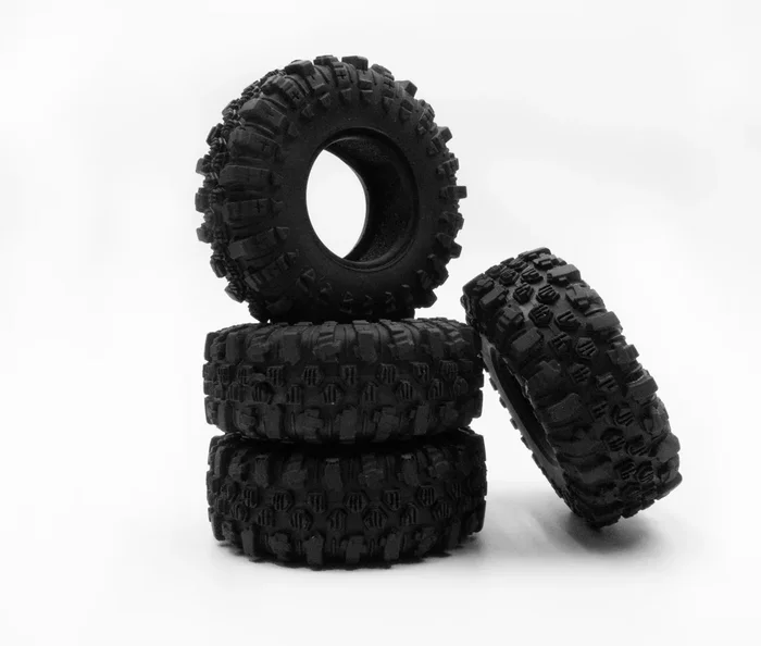 HobbyPlus 1.2inch Mudder-XL Tire Extra Soft Extra Sticky ( 68mm ) For CR-18P EVO/CR-18P EVO PRO/Furitek FX-118/CR-18P 2024