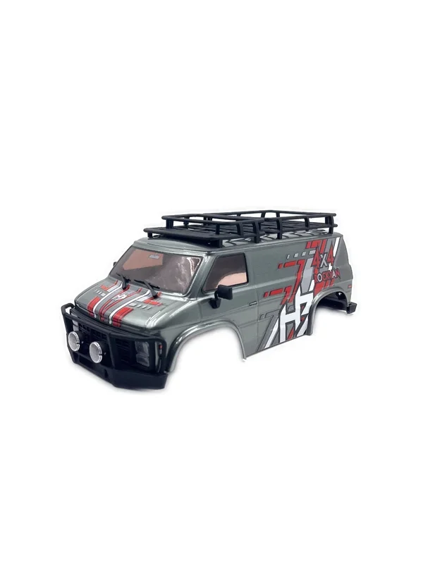 HobbyPlus Finished Polycarbonate Body For Rock Van V2 – Grey
