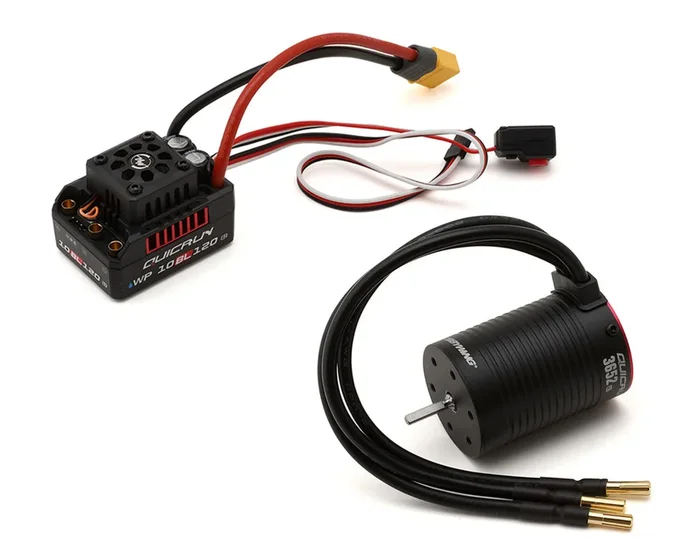 HOBBYWING 38030207 QuicRun 10BL120 G2 and 3652 SL G2 3250KV Brushless Motor Combo