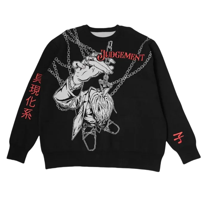 Hochwertiger Strickpullover im Judgement Chain-Stil – Hunter x Hunter Kurapika Design