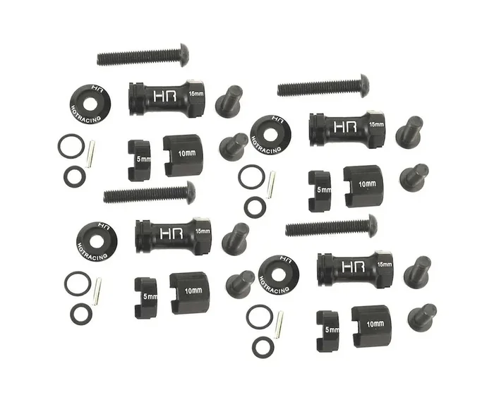 Hot Racing Aluminum 12mm Multi Width Hex Hub 30 to 60mm