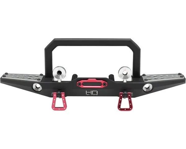 Hot Racing Aluminum Front Bumper Winch Mount & Light Buckets for Traxxas TRX-4 or Axial SCX10 II