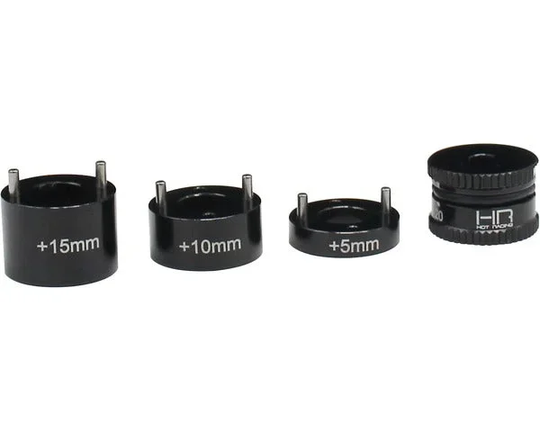 Hot Racing Aluminum Ride Height Gauge 14-20mm plus 5/10/15mm