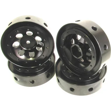 Hot Racing BLW198N01 Black Mrc Beadlock 1.9 Wheels Only : 1/18 Losi Mini-Rock