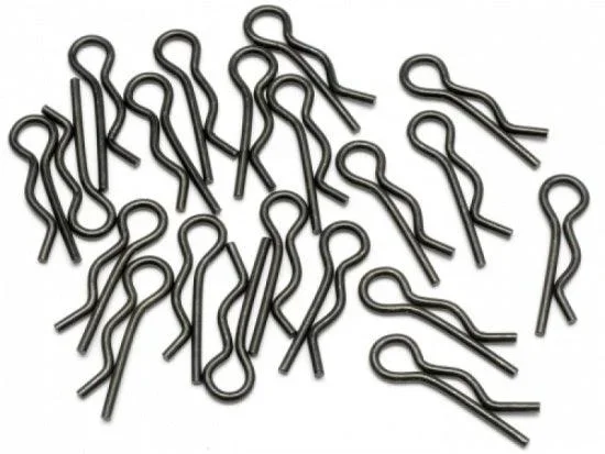 HPI 6203 Body clip (8mm/Black/Large/20Pcs) Savage Flux Apache Baja Vorza Flux