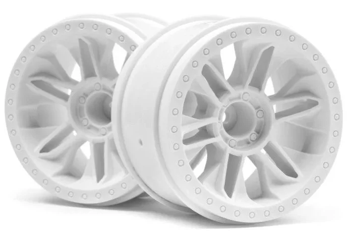 Hpi Racing 116738 6-Shot Wheels White (2pieces) Jumpshot St Jumpshot Mt