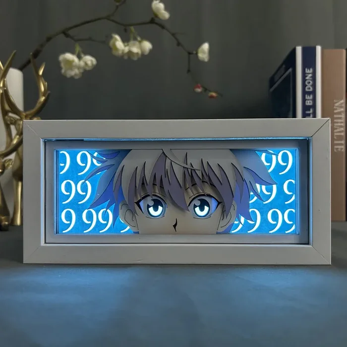 Hunter X Hunter Anime Light Box-تأثير Killua Zoldyck 3D ، ضوء LED قابل للتعديل 16 بلون
