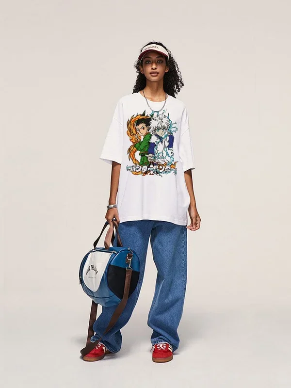 Hunter x Hunter Gon and Killua Elemental Powers Graphic T-Shirt – Anime Action Apparel
