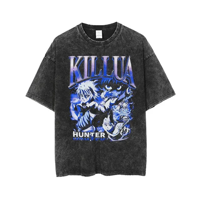 Hunter x Hunter Killua Vintage Washed Graphic Fort – Anime Streetwear Apparel